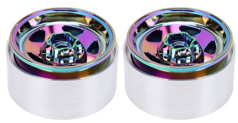 CHICIRIS 1.9 Inch RC Wheels Rims, Aluminum Alloy Beadlock Wheel Hubs for SCX10 VS4 10 Gen8 RC Cars, Deep Concave Design for Enhanced Off-Road Performance