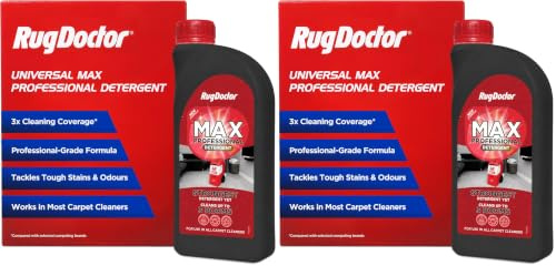 Rug Doctor Universal Max Professional Carpet Cleaning Detergent 1 Litre (Pack of 2)