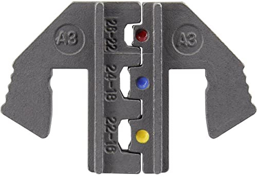 TOOLCRAFT PLE-0A3 Crimping Inserts, Insulated Cable lugs, Crimping Range: 0.1 to 1.5 mm², Suitable for Brand (Pliers): Tool