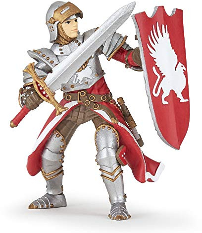 Papo - Figura de Caballero Grifo Realista Juguete para Niños - 3 Años + - Colección Fantástico y Medieval - Juego Creativo Mundo Imaginario - Idea de Regalo Juguete para Niña y Niño