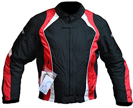 WinNet Giacca Giubbotto Corto da Moto Sfoderabile 4 Stagioni con Protezioni Omologate CE