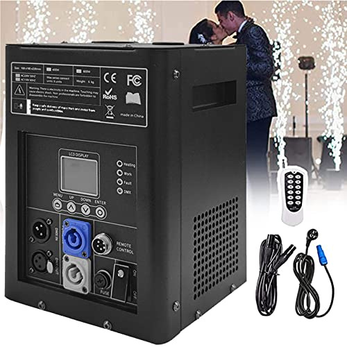 CHUNTIANMEI Machine éLectronique De Feu d'artifice D'éTincelle Froide De 600W,Machine Intelligente De Feu d'artifice D'éTincelle Froide De TéLéCommande pour La Barre,Mariage