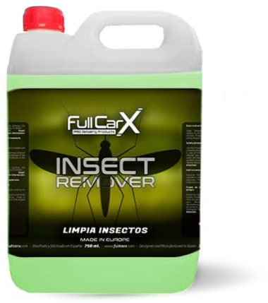 AutoFullCar – Insect Remover 5 litros Limpia Insectos Coche FullCarX, Sin Frotar, Rápido y Eficaz, Protege Carrocería, Cristales, Plásticos, Detailing Profesional