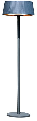 Stufa elettrica in metallo, altezza 202 x 74 cm, per terrazze, riscaldamento a fungo, da pavimento, ecologica, per esterni, terrazze, balcone