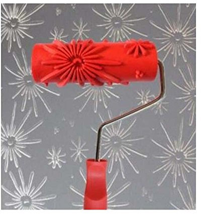 ORLOVA Strukturwalze, gemusterte Farbwalze, geprägte Farbwalze, Wandmalerei, Läufer, Wanddekoration, DIY-Werkzeug, Muster 33 (Farbe: Mehrfarbig)