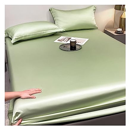 Extra Weiches Verstellbares Spannbettlaken Silk Touch Spannbetttücher 100% Tencel Lyocell Bis 25 cm Matratzenhöhe Bettlaken Atmungsaktiv (Color : O, Size : Queen)