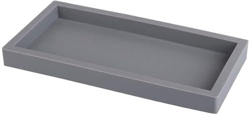 SAKEIOU Parfüm-Tablett aus Silikon, praktische Aufbewahrungstabletts für Schmuck, Badezimmer-Theken-Organizer, dekorative Aromatherapie-Palette