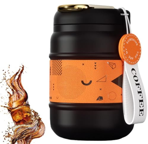 Taza de viaje – Taza de café de acero inoxidable con protección contra derrames con tapa, taza de café aislada de 380 ml, taza portátil con pantalla inteligente de temperatura | Vaso aislante