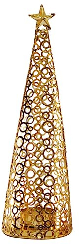Cabilock Bougeoir Rétro Fer avec Étoile Géométrique pour Décoration Intérieure De Noël Support Stable pour Bougie Chauffe-Plat Ornement Créatif pour Sapin Et Table De Fête