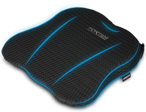 FORTEM Car Seat Chair Cushion, Memory Foam Seat Cushion, Non Slip Sitting Pillow, Car Seat Cushion, Washable Cover