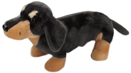 Peluche per cani da tasso – adorabile fioritura per cani da 9,84 pollici | Cartoon Salsiccia Pet plushii giocattolo per bambini e bambine