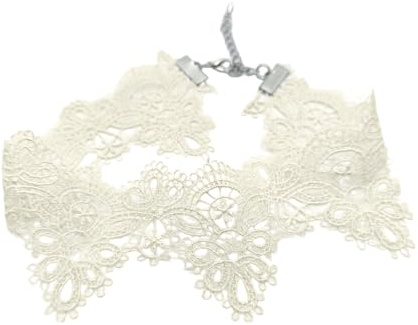 FSDSHGKDG Spitzen-Choker-Halskette, Vintage-Spitzen-Choker-Halskette, stilvoller Anhänger, verstellbare Länge, elegantes Halsband für Damen, Modeschmuck-Accessoire