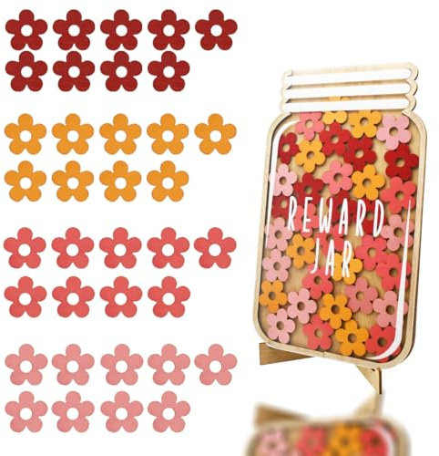 Bocal De Récompense, Pot D'étoiles De Récompenses pour Comportement des Enfant,Tableau Comportemental Positif pour La Maison en Classe Interactif pour les Enseignants et les élèves