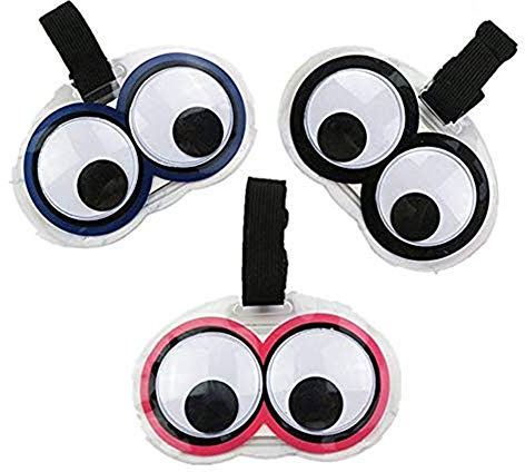 XinQianXiang 3pcs New Cute Eyes Luggage Tags Suitcase Luggage Tags Travel Accessories Baggage Name Tags