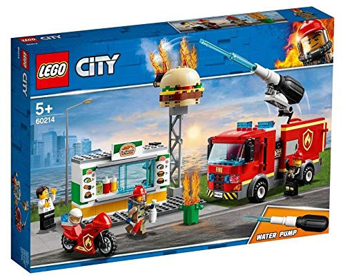 LEGO City Fire Brigade Burger Bar Fire Rescue 60214 (327 parts) - 2019