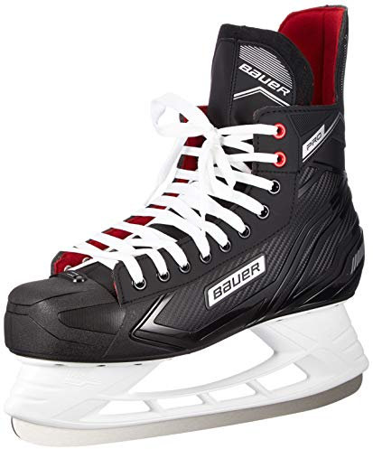 Bauer Herren Pro Skate Sr Feldhockeyschuhe, Schwarz (Schwarz-Weiss-Rot-SI 900), 48 EU