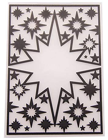 Star Hintergrund Kunststoff Prägeschablone für Scrapbook DIY Album Karte Werkzeug Kunststoff Vorlagen Ordner