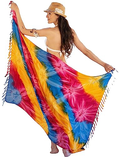 NELUHA Sarong Tuch Damen mit Saronghalter Pareo Wickeltuch Handtuchkleid Wickelrock strandtuch xxl Tuch Männer