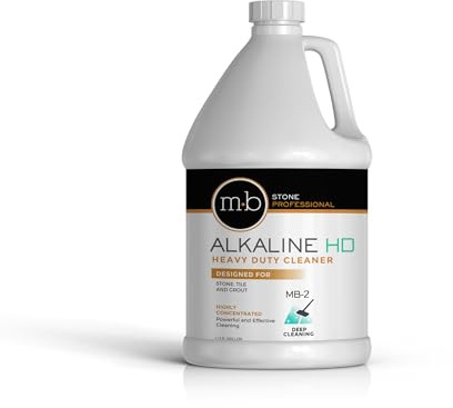 MB Stone Care - MB-2 Heavy Duty Stone, Tile & Grout Cleaner (1 Gallon / 128 fl oz) (For Cleaning Concrete, Granite, Marble, Limestone, Travertine, Quartzite, Serpentine, Slate & Terrazzo)