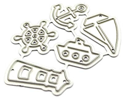 Segelnder Leuchtturm Stanzschablonen, Metall Prägeschablonen Schablonen Stanzmaschine Embossing für DIY Karten Scrapbooking Geschenk Sammelalbum Deko Cutting Dies