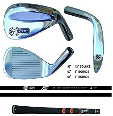 Pro-Tekt Golfschläger Wedges, schwarz/Silber, 60 Degrees