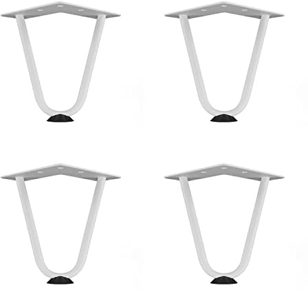 Fimghsoo Haarnadel Tischbein 4X Hairpin Leg Möbelbein Haarnadelbeine aus Metall Tischzubehör DIY für Esstisch Couchtisch Schreibtisch