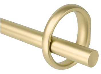 Umbra Ringlet Curtain Rod for Window, Adjustable 42 to 120, Gold