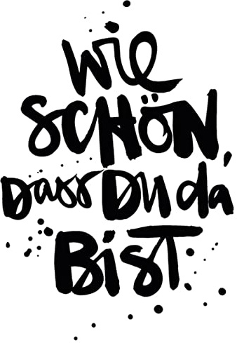ReWu Servietten Schriftzug Wie Schön Dass Du da Bist 20 Stück Schwarz Weiß Bedruckt Papierservietten Partydekoration Tischdekoration 33x33cm 3-lagig