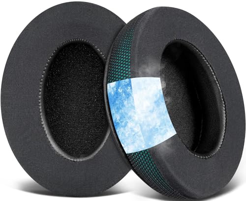SOULWIT Earpads for ATH M50X/M40X, HyperX Cloud 2/3/Alpha, MDR-7506, Arctis 7/9/5/Nova 7/Pro Wired, G Pro X, Sennheiser HD280, Razer Kaira/Barracuda/Kraken Series, Turtle Beach Stealth,Cooling Gel-D G