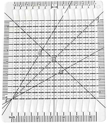 Louttary Quiltschneidelineal, 5-In-1-Quiltschneidelineal, Charmantes Formschneidelineal und Schablone