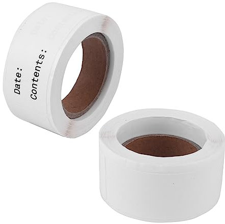 MAGICLULU 2stücke Lebensmittel Sticker Selbstklebend Etiketten Zum Beschriften Blanko-aufkleber Beschreibbarer Aufkleber Klassifiziertes Etikett Für Gläser Vorratsgläser Ätherische