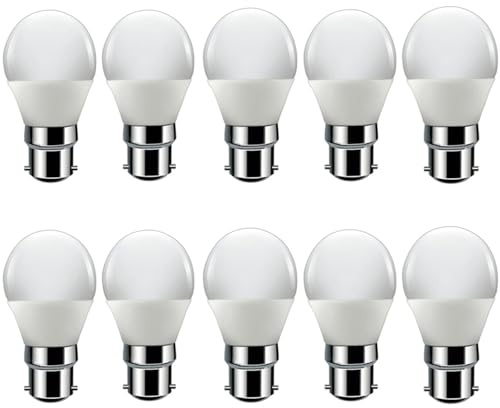 ALIVIM 10Pcs B22 220V 3W 5W 7W 9W 12W 15W LED Bulb Living Room Outdoor Light Kitchen Table Toilet Down LED Lamp,Cold White,15Watts