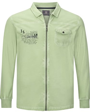 Jan Vanderstorm Herren Sweatjacke Folkward hellgrün, 3XL (XXXL) - 64/66