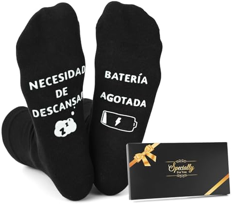 Sunia Regalos Originales para Hombre, Calcetines Hombre Divertidos, Calcetines Antideslizantes Hombre, Regalos para Padres Abuelo Marido Novio, Regalo Cumpleaños Navidad San Valentin Dia del Padre