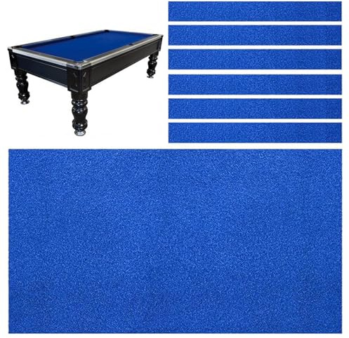Taifuan Billardtisch Filz, Billardtuch 7ft/8ft/9ft - Snooker Tischdecke Filz, Innensportspiel Tischdecke- enthält 6 Seitenstreifen Accessoires für Bars Filz-Streifen-Set für Indoor-Bar-Club-Billard,