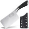 XYJ Coltello da cucina, affilato come un rasoio, 6 pollici per il taglio della carne, coltello da cuoco cinese professionale con fodero, protettore della protezione dei bordi