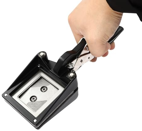 Fotoschneider, Handlicher Pass-Fotoschneider, Passausweis, Führerschein, Bildstanzer,Passbildstanze Reisepass Visa Handheld Photo Cutter,23 * 8.7cm