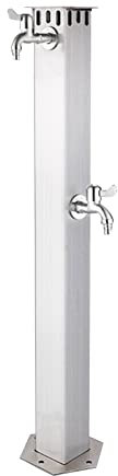 Rubinetti per Esterni, Colonna d'Acqua per Esterni in Acciaio Inossidabile, Fontana a Colonna Multifunzionale per Cortile e Giardino, Pompa per Fontana Potabile con Rubinetto antigelo e Resi