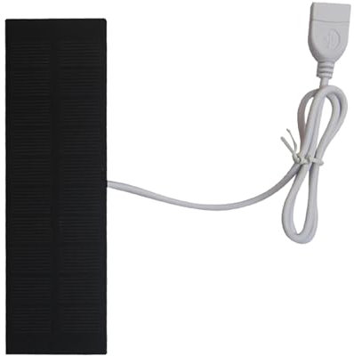 Compact Camping Solar Panel Charger | Fast Charger Outdoor Solar Panel | 3W Solar Charger | Solar Charging Panel Phone Charger | Portable Battery Bank for Cell Phone, Laptop, Camera