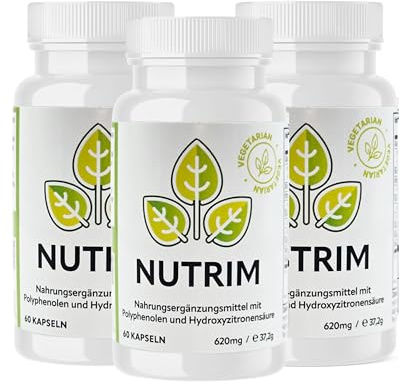 NUTRIM Superfood-Komplex – 3 x 60 vegane Kapseln mit Knotentang, Ingwer, Grünem Tee, Grünem Kaffee und Kardamom – natürliche Unterstützung für Ihre Ernährung - Nahrungsergänzungsmittel