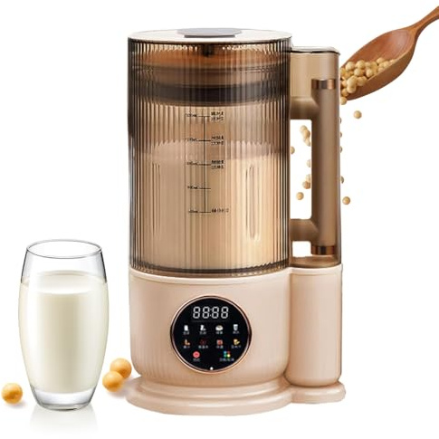 Soy Milk Maker, Wall Breaking Machine, 1.5L Nut Milk Machine with Self Clean Function - No Soaking Required for Silky Taste and Juices