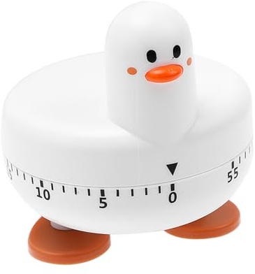 OKUMEYR Food Timer Kitchen Cooking Timer and Cooking Reminder Portable White Abs for Baking and Work with Adorable Appearance Easy to Operate