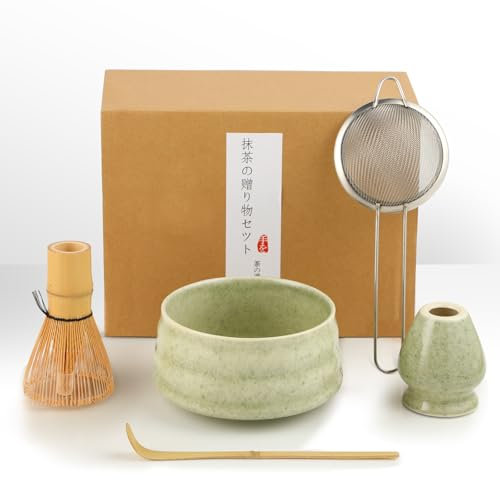 Matcha kit Service à thé Japonais Set traditionnel japonais de matcha 5 pièces il peut aussi être offert en cadeau à des amis ou des collègues