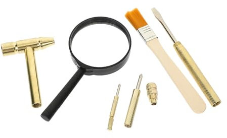 MUSISALY Kinder Werkzeugset Mit Hammer Meißel Lupe Und Bürste Für Edelstein-grabspielzeug Diy Kit Spielzeuge