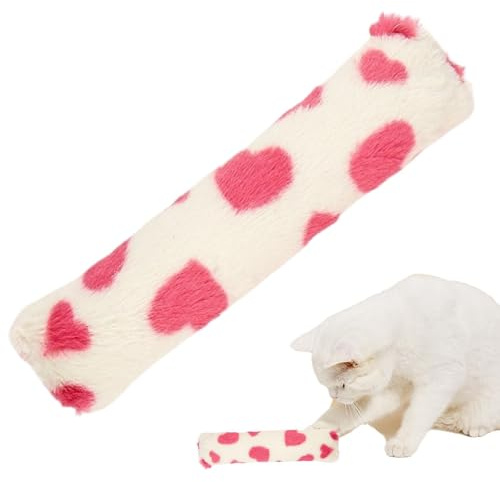 Kattkudde plyschkudde, kattleksakskudde, lyxiga kattleksaker i kärleksstil | stimulerande set, kattunge anrikningsset, hjälpkudde för husdjur med skallerpapper för