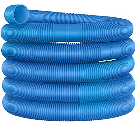 Poolschlauch 32mm 6.3 Meter Hochwertiger Pool Schlauch in blau für Garten & Schwimmbad Solarschlauch Schwimmbadschlauch Saugschlauch Pumpenschlauch Flexibel Wasserschlauch