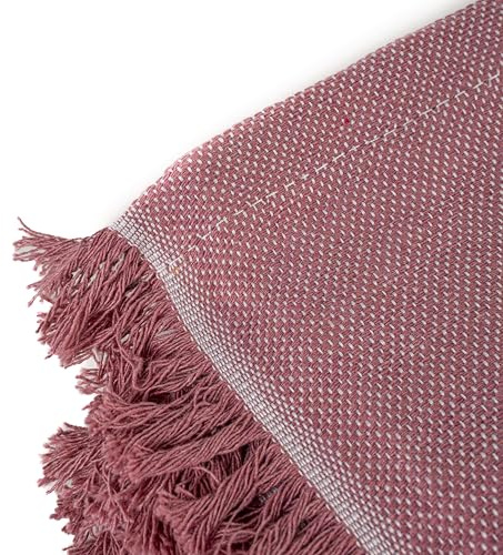 Pure Confort - Colcha Multiusos Modelo Essenza, Plaid para Sofá o Cama, Cubresofá, Cubrecama (Rosa, 140x190)