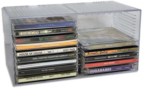 Protected CD-Box Tango für 18 CDs glasklar