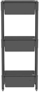 Système hydroponique d'intérieur - Jardinière verticale à 3 niveaux avec roulettes et sortie d'eau pratique pour balcon, idéal pour les légumes et les fruits