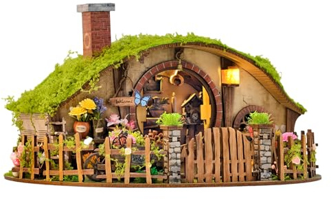 Tanxier Kit De Maison Miniature | Casse Tête 3D Maisons Miniatures Pour Adultes | Décoration Intérieure En Bois Pour Anniversaire Fêtes Bureau Salle De Séjour Chambre | Noël Étagère Appartement Salon